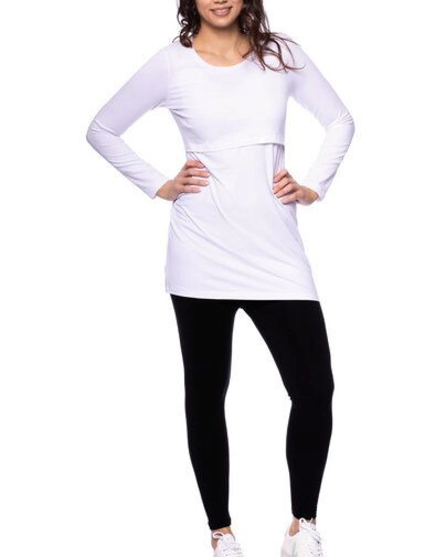 Milchshake 107 BASIC Langarm Umstands- und Stillshirt aus Bio Baumwolle – Ansicht 4