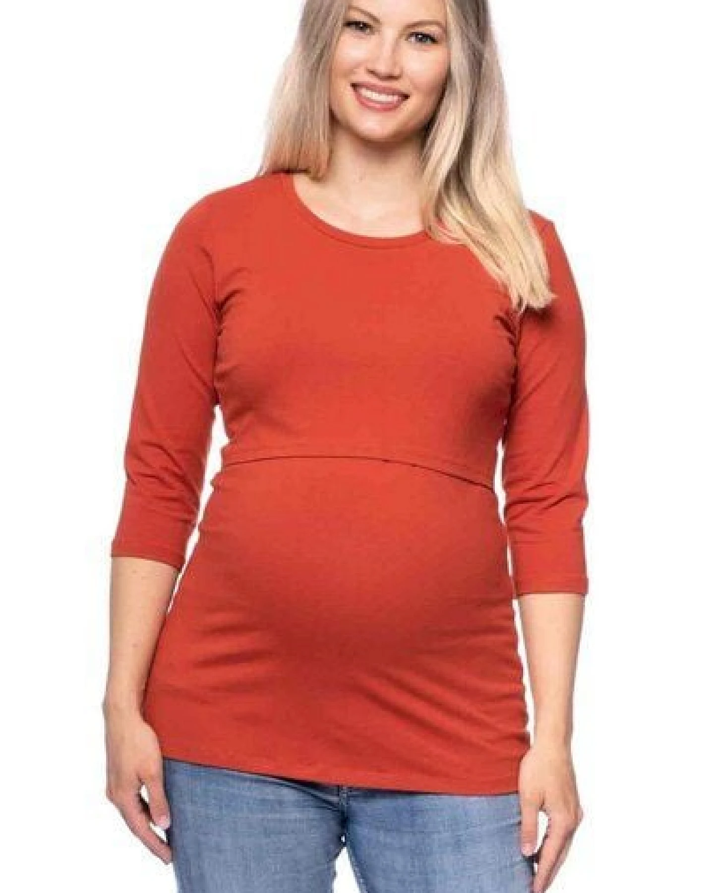 Milchshake 103 BASIC Umstands- und Stillshirt 3/4 Arm aus Bio-Baumwolle – Ansicht 4