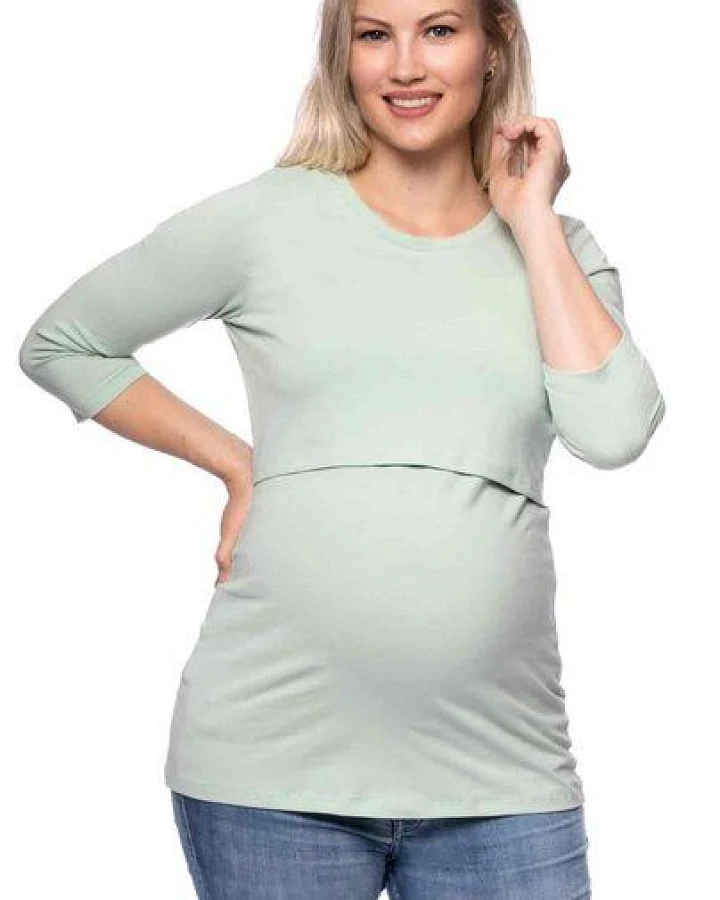 Milchshake 103 BASIC Umstands- und Stillshirt 3/4 Arm aus Bio-Baumwolle