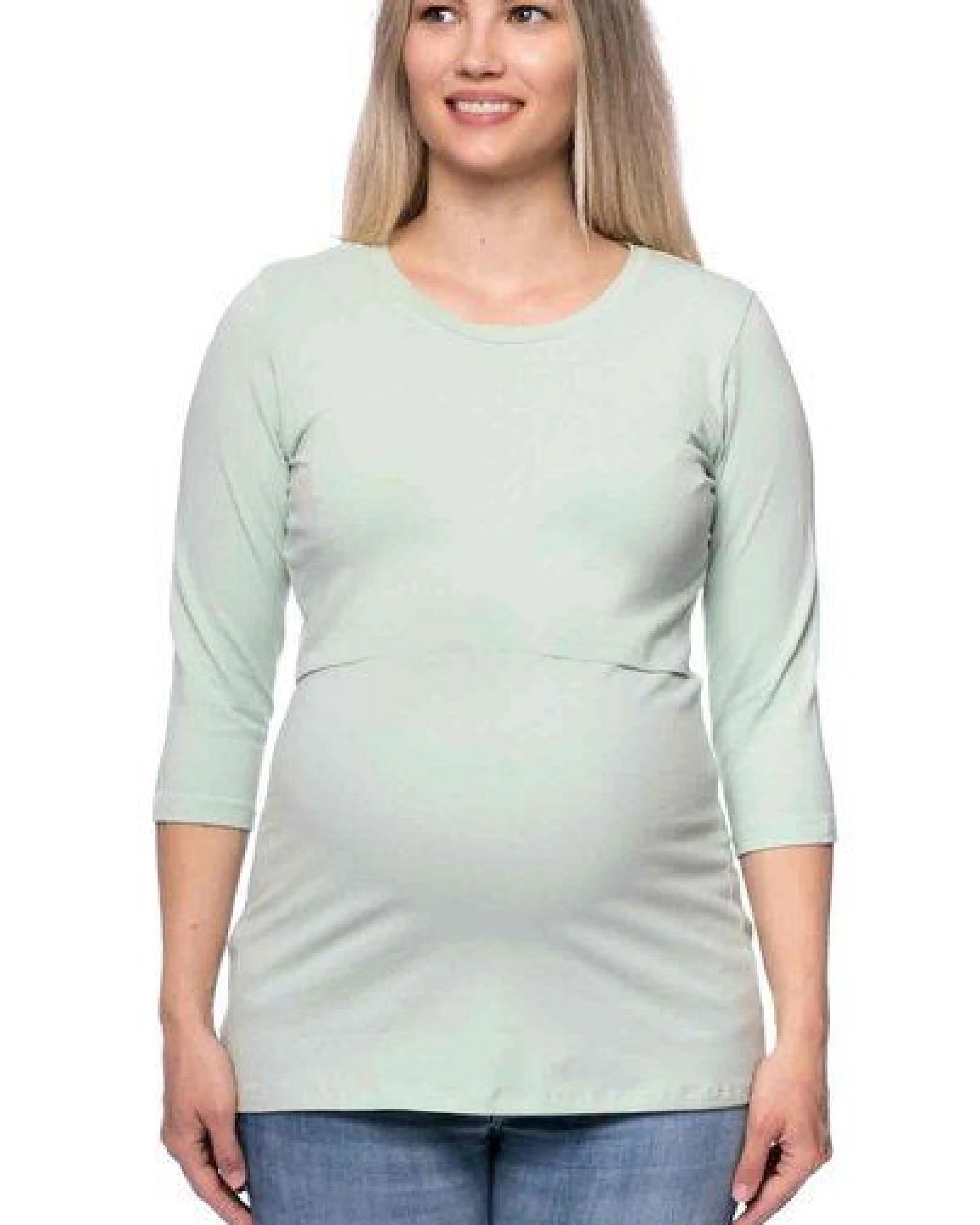 Milchshake 103 BASIC Umstands- und Stillshirt 3/4 Arm aus Bio-Baumwolle – Ansicht 2