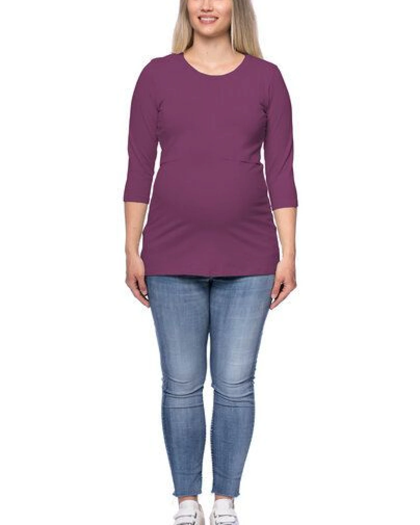 Milchshake 103 BASIC Umstands- und Stillshirt 3/4 Arm aus Bio-Baumwolle – Ansicht 2