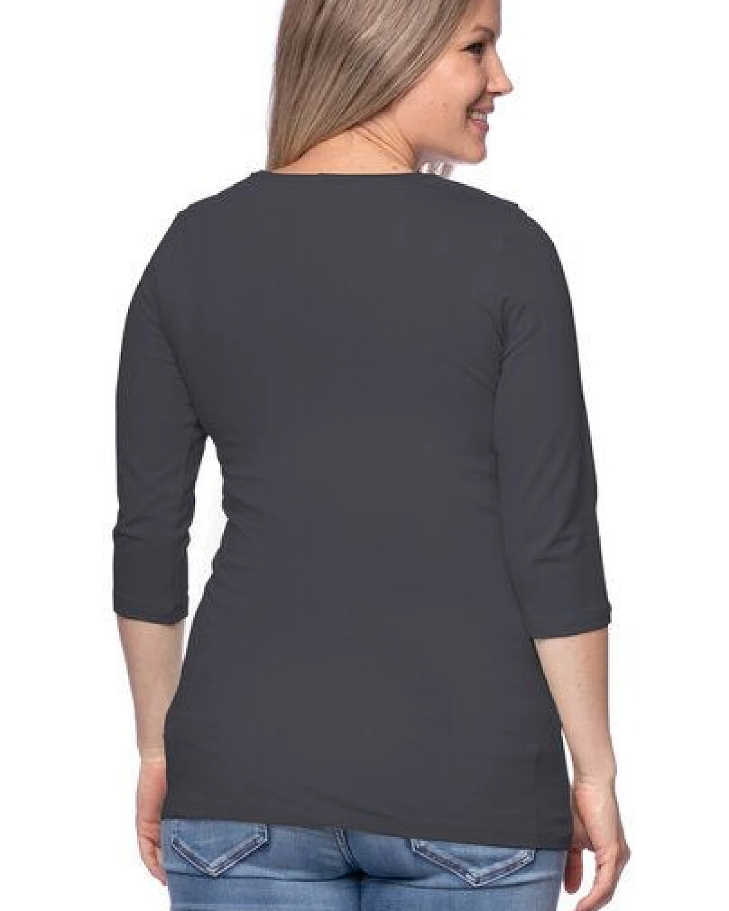 Milchshake 103 BASIC Umstands- und Stillshirt 3/4 Arm aus Bio-Baumwolle – Ansicht 3