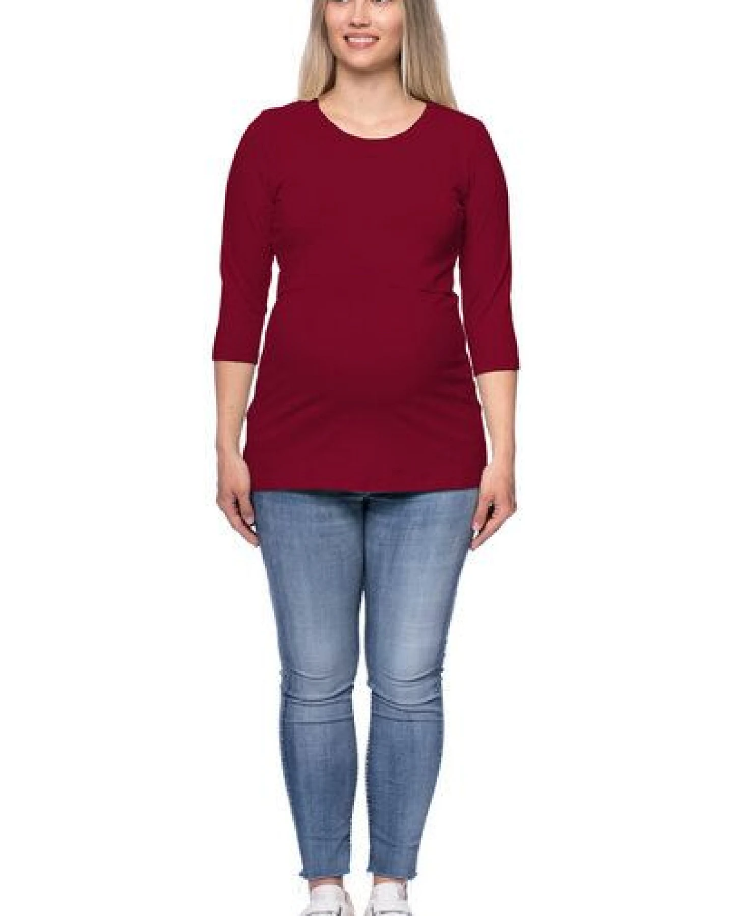 Milchshake 103 BASIC Umstands- und Stillshirt 3/4 Arm aus Bio-Baumwolle – Ansicht 2