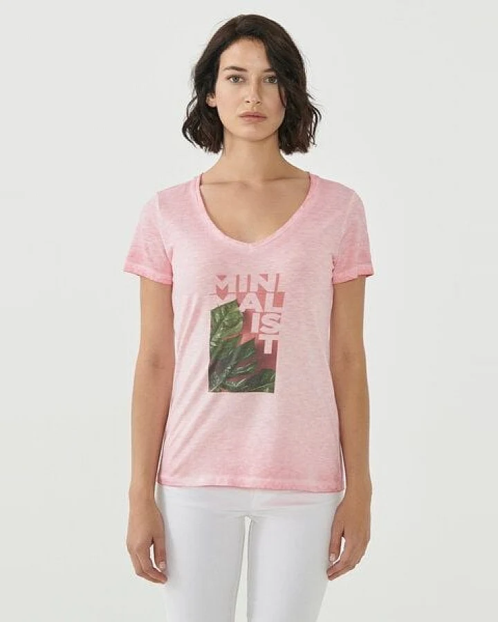 ORGANICATION Cold Pigment Dyed T-shirt aus Bio-Baumwolle mit Print
