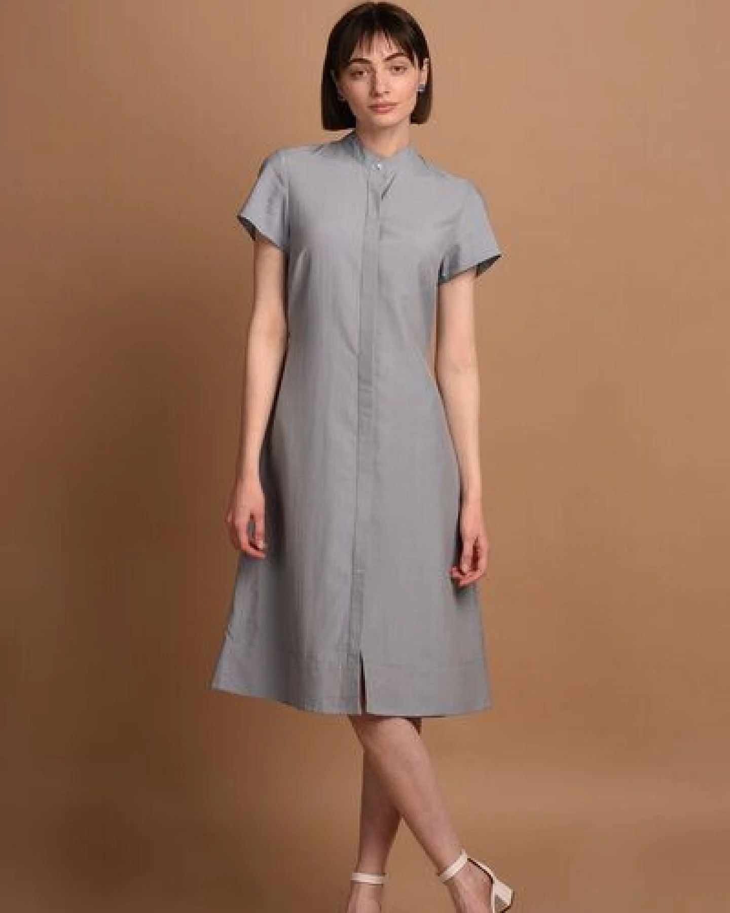 AYANI Melanie Hemdkleid mit kurzen Ärmeln – Ansicht 2