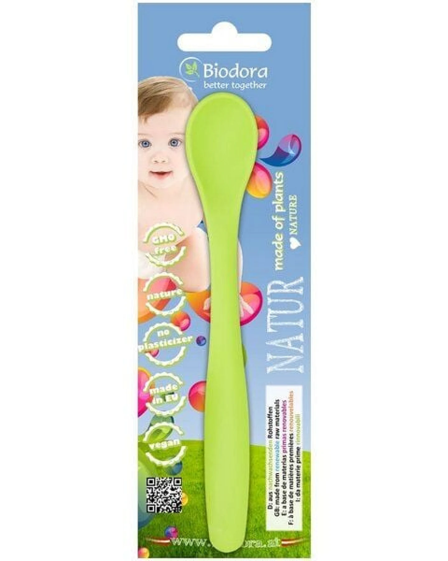 Biodora Bio-PE Babylöffel (4er Set) – Weichmacherfrei – Sanft zum Gaumen – Biokunststoff auf Stärkebasis – Ansicht 4