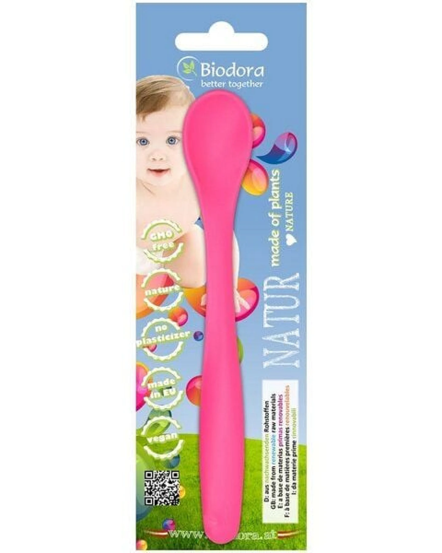 Biodora Bio-PE Babylöffel (4er Set) – Weichmacherfrei – Sanft zum Gaumen – Biokunststoff auf Stärkebasis – Ansicht 4