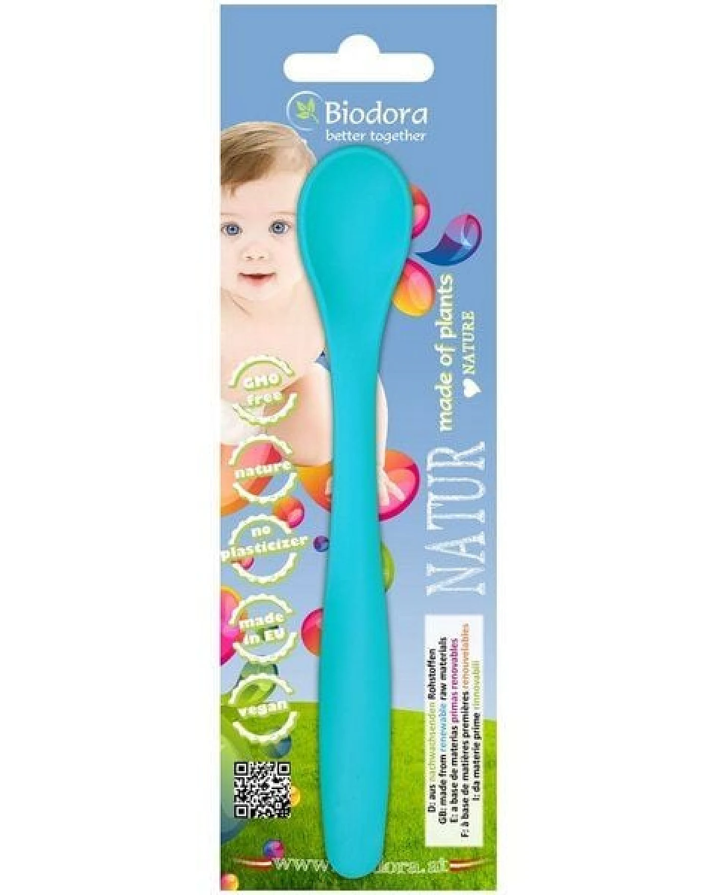 Biodora Bio-PE Babylöffel (4er Set) – Weichmacherfrei – Sanft zum Gaumen – Biokunststoff auf Stärkebasis – Ansicht 4