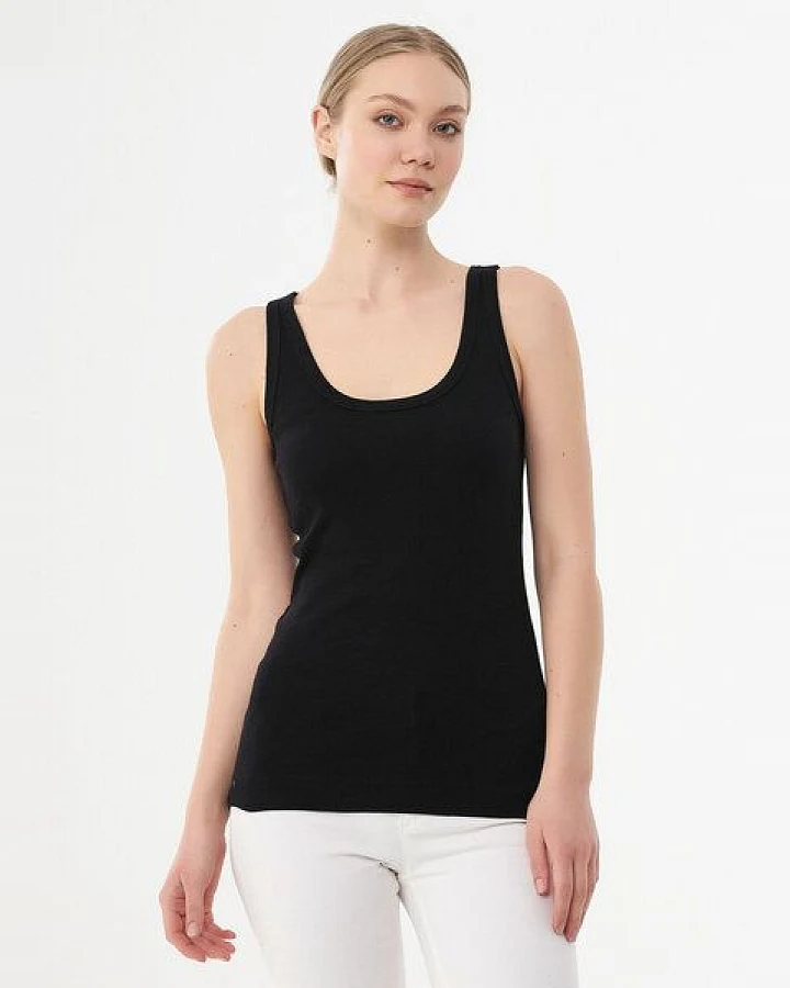 ORGANICATION Geripptes Basic Top aus Bio-Baumwolle