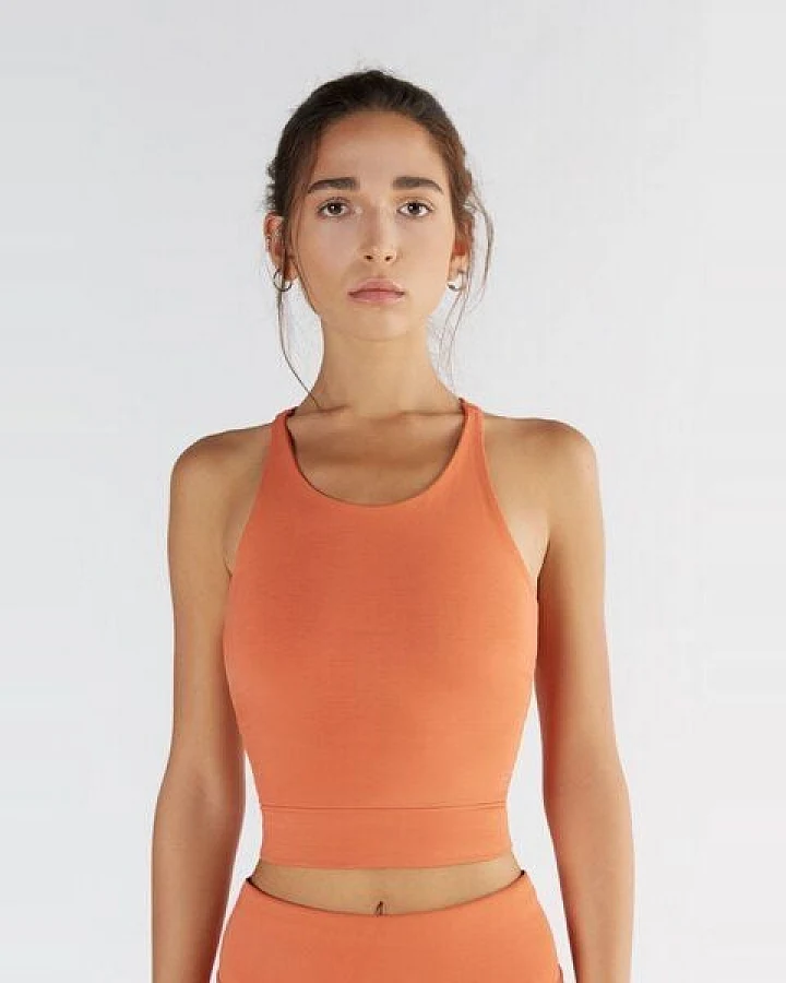 True North Damen Crop Top aus Bio-Baumwolle Bauchfreies Yogatops T1220
