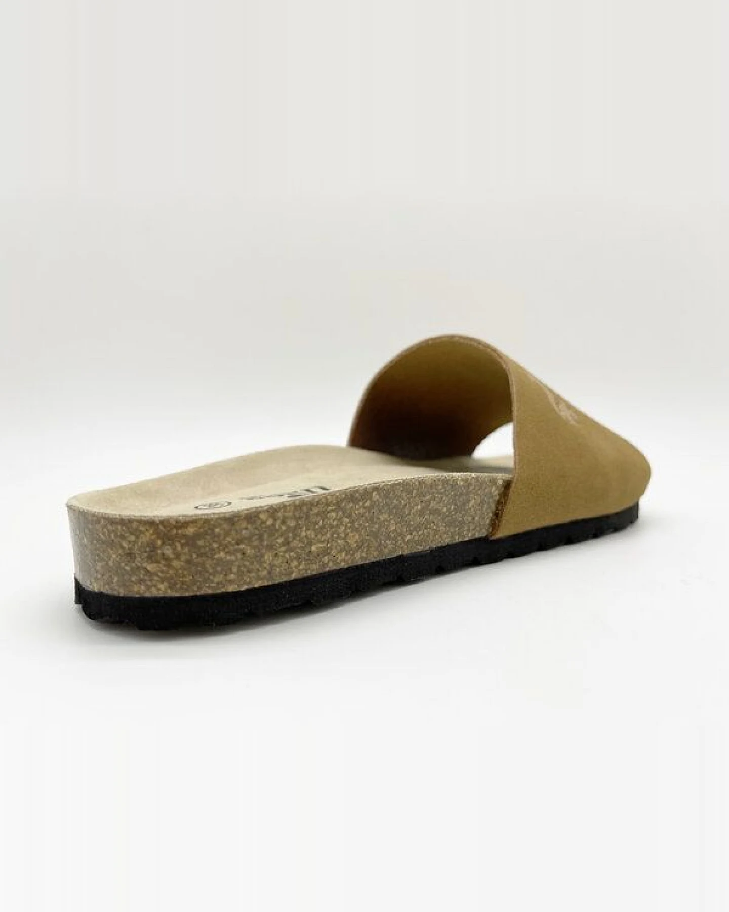 Veganer Eco Pool Slide "thies ® PET" aus recycelten Flaschen, fair produziert mit Kork-Tieffussbett – Ansicht 3