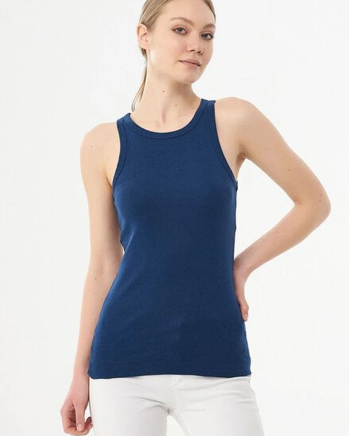 ORGANICATION Geripptes Basic Top aus Bio-Baumwolle