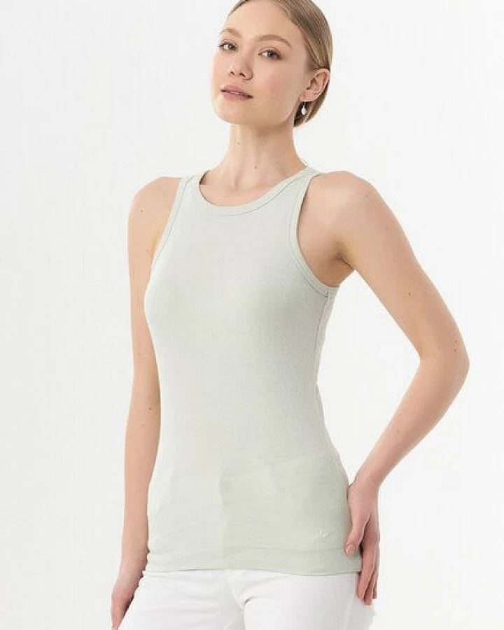 ORGANICATION Geripptes Basic Top aus Bio-Baumwolle