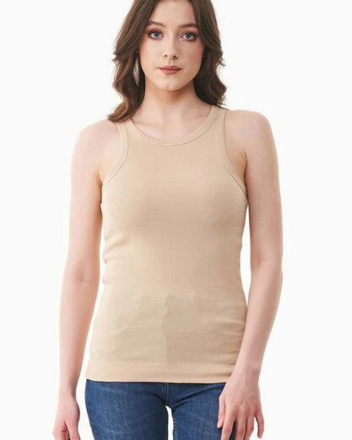 Produktseite: ORGANICATION Geripptes Basic Top aus Bio-Baumwolle