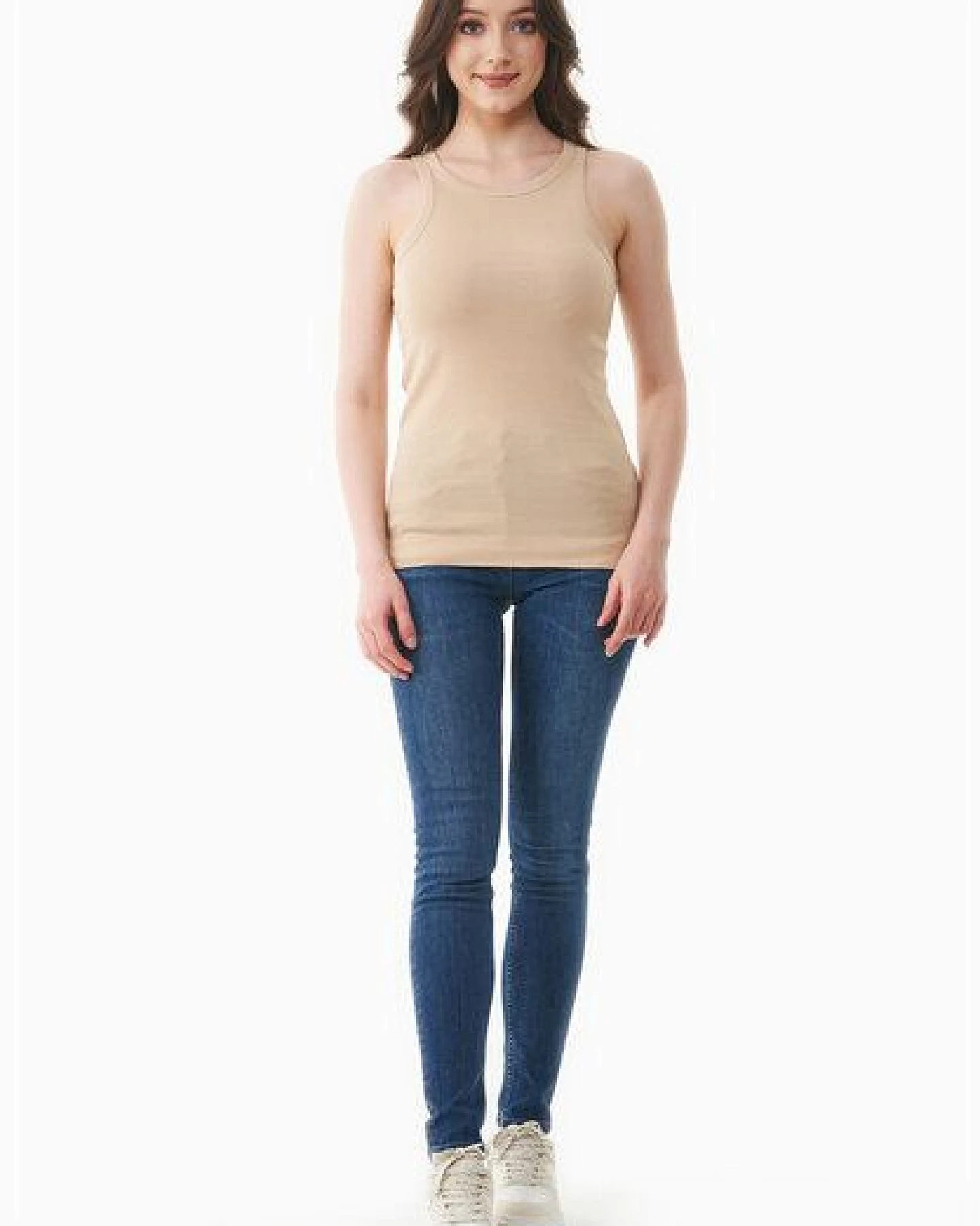 ORGANICATION Geripptes Basic Top aus Bio-Baumwolle – Ansicht 2