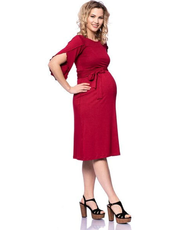 Milchshake 2 tlg. VARIO-SET (LUNA & ESTHA) Umstands-& Stillkleid Uni aus TENCEL Modal