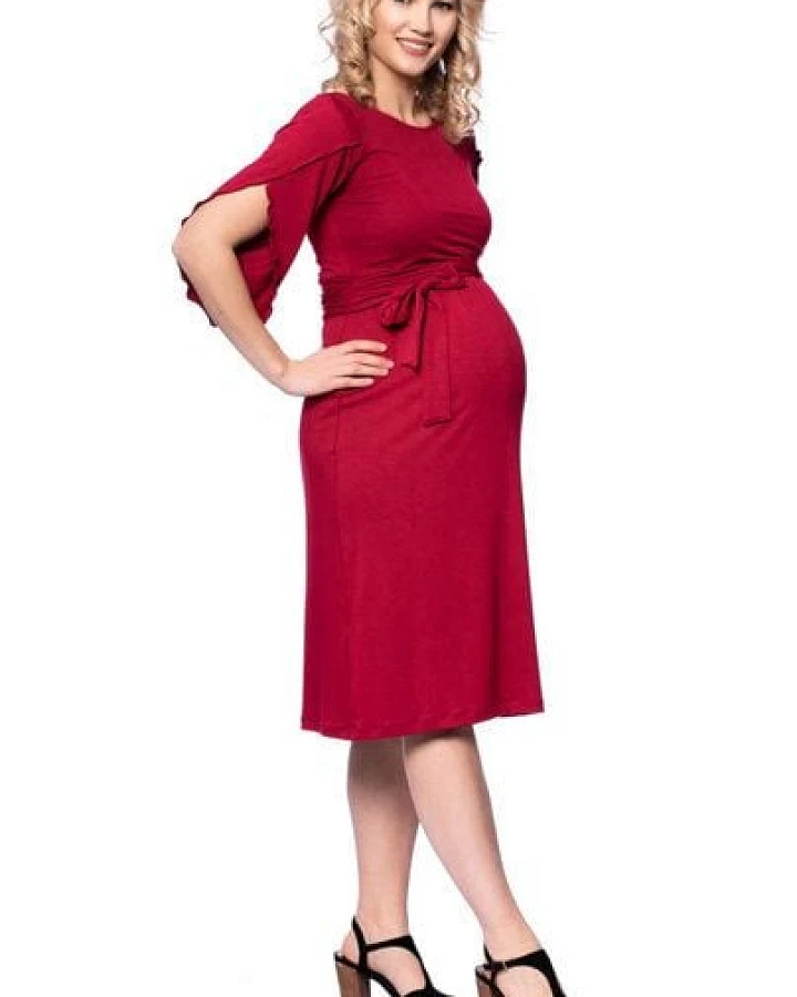Milchshake 2 tlg. VARIO-SET (LUNA & ESTHA) Umstands-& Stillkleid Uni aus TENCEL Modal