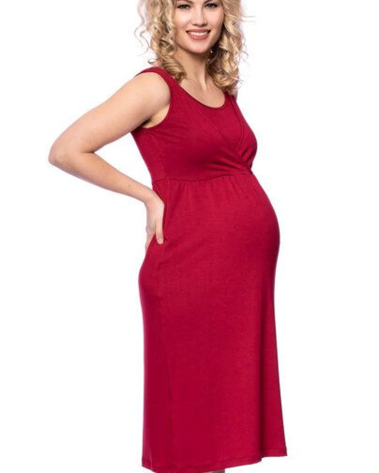 Milchshake 2 tlg. VARIO-SET (LUNA & ESTHA) Umstands-& Stillkleid Uni aus TENCEL Modal – Ansicht 4
