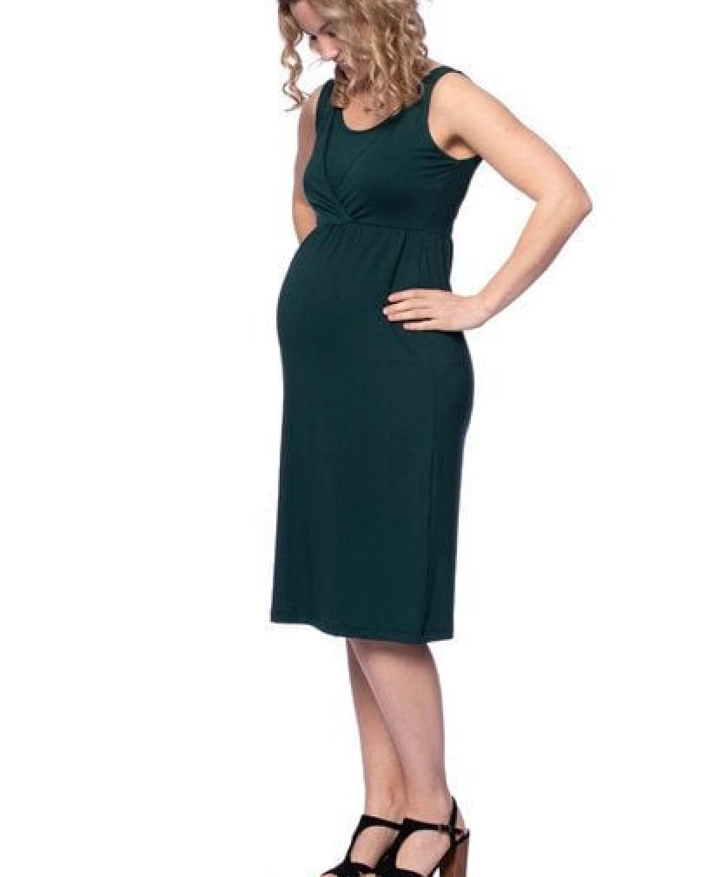 Milchshake 2 tlg. VARIO-SET (LUNA & ESTHA) Umstands-& Stillkleid Uni aus TENCEL Modal – Ansicht 4