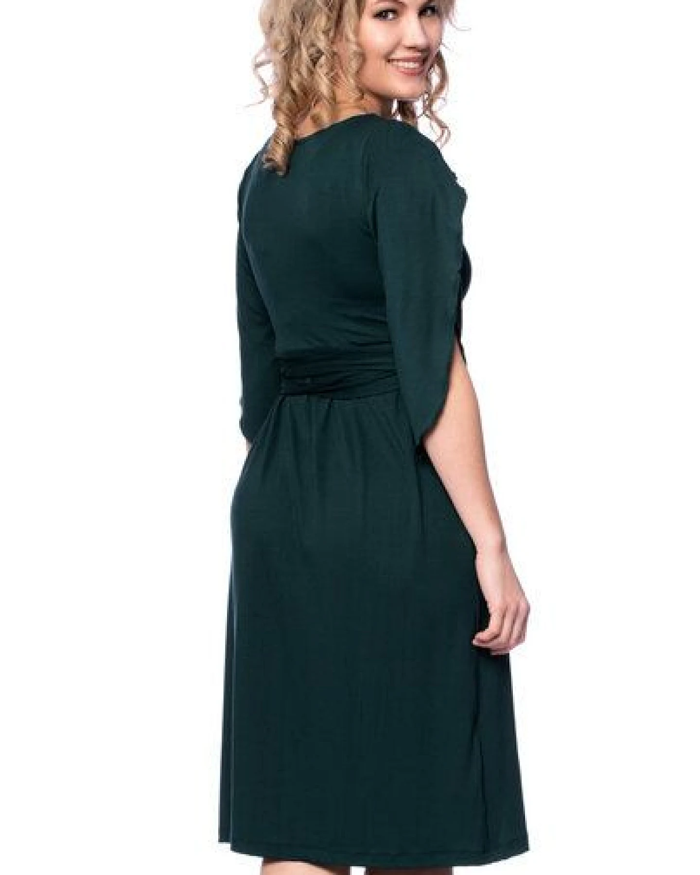 Milchshake 2 tlg. VARIO-SET (LUNA & ESTHA) Umstands-& Stillkleid Uni aus TENCEL Modal – Ansicht 3