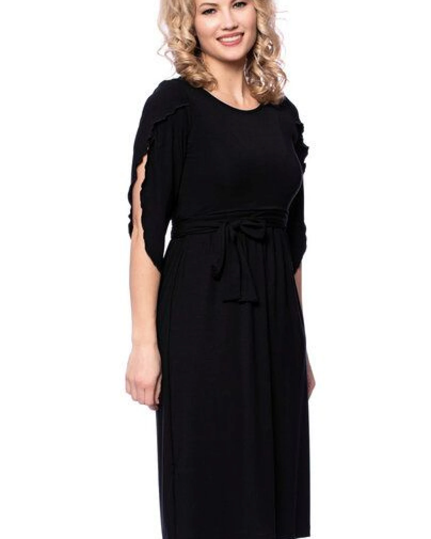 Milchshake 2 tlg. VARIO-SET (LUNA & ESTHA) Umstands-& Stillkleid Uni aus TENCEL Modal – Ansicht 3