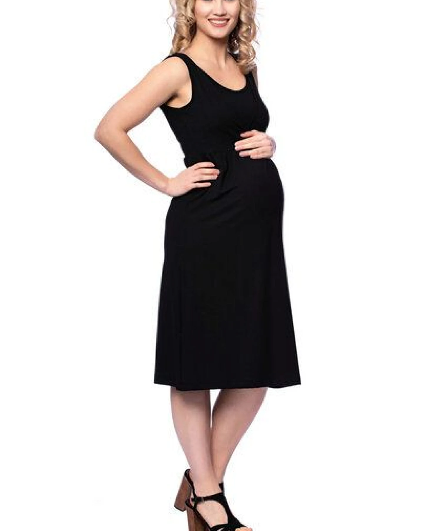 Milchshake 2 tlg. VARIO-SET (LUNA & ESTHA) Umstands-& Stillkleid Uni aus TENCEL Modal – Ansicht 4