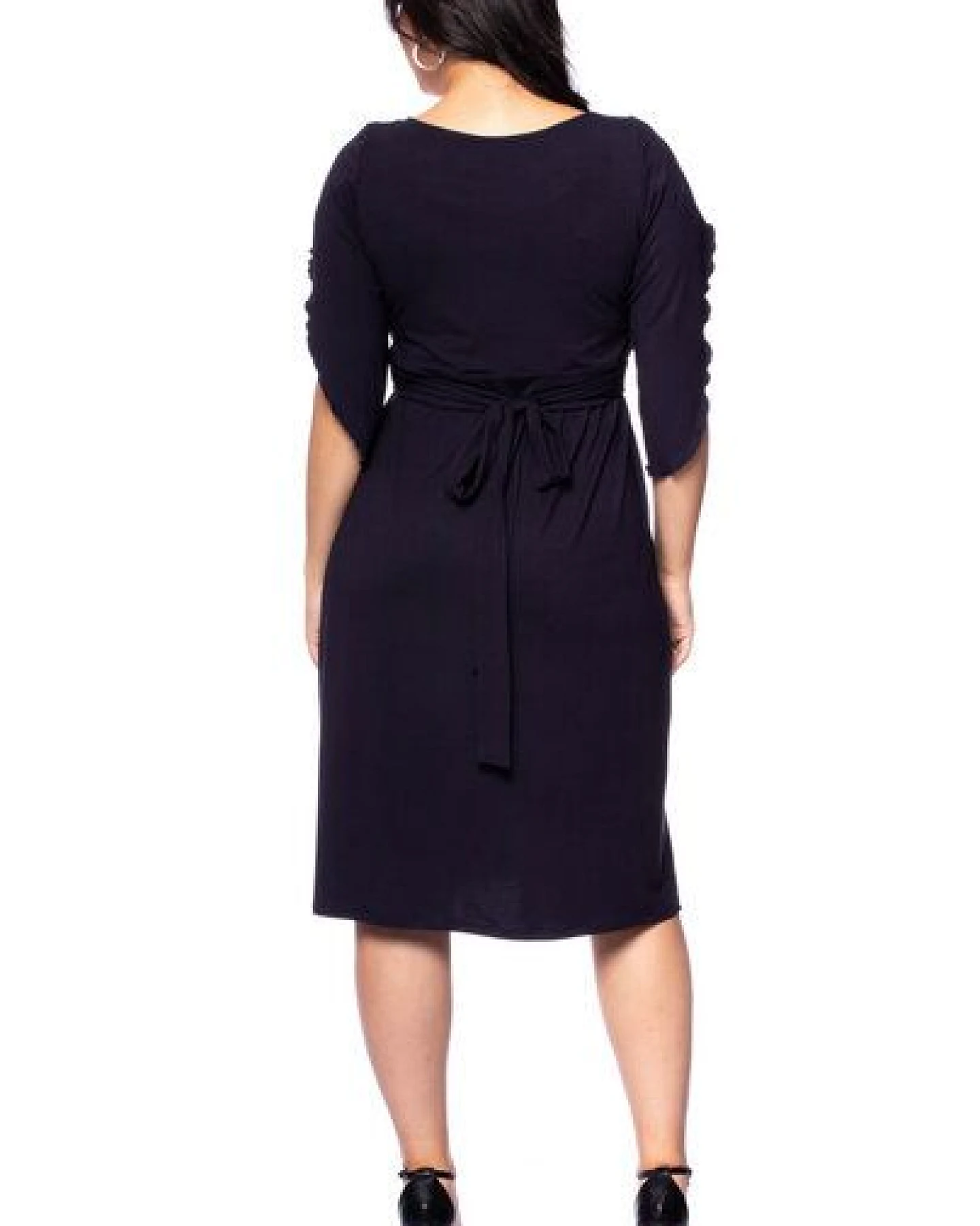 Milchshake 2 tlg. VARIO-SET (LUNA & ESTHA) Umstands-& Stillkleid Uni aus TENCEL Modal – Ansicht 4