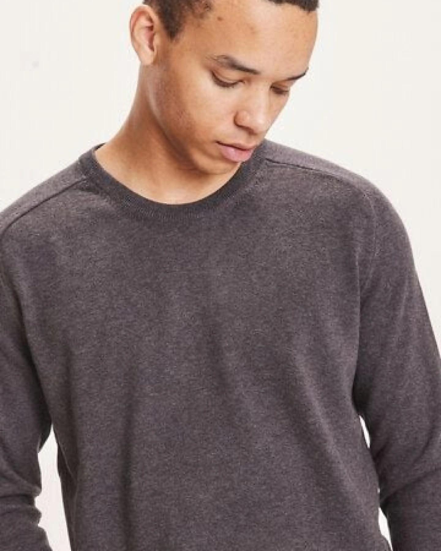 KnowledgeCotton Apparel Pullover - FIELD O-Neck Long Stable Knit - aus Pima-Biobaumwolle – Ansicht 4