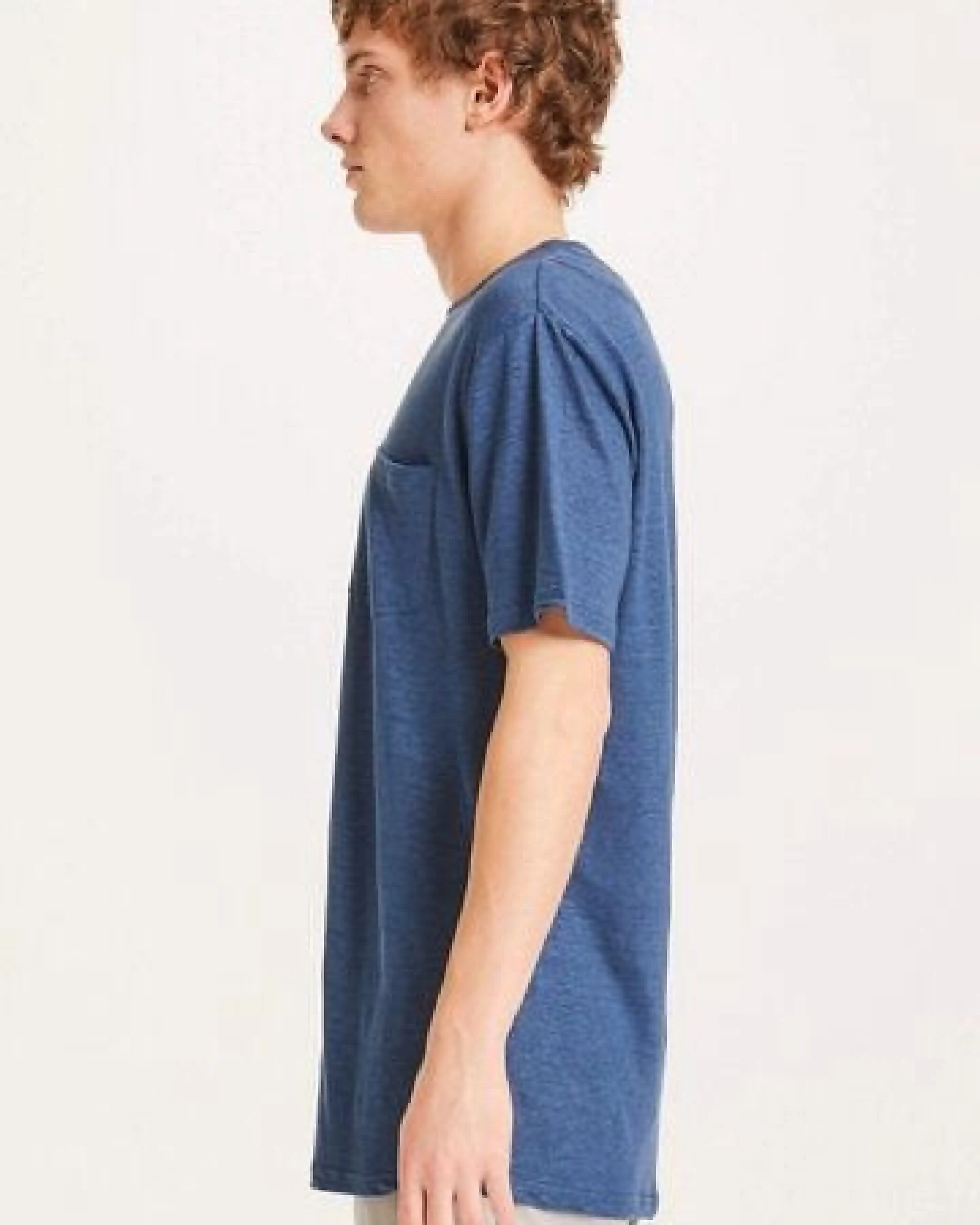 KnowledgeCotton Apparel Herren T-Shirt ALDER Linen Tee - GOTS/Vegan – Ansicht 2