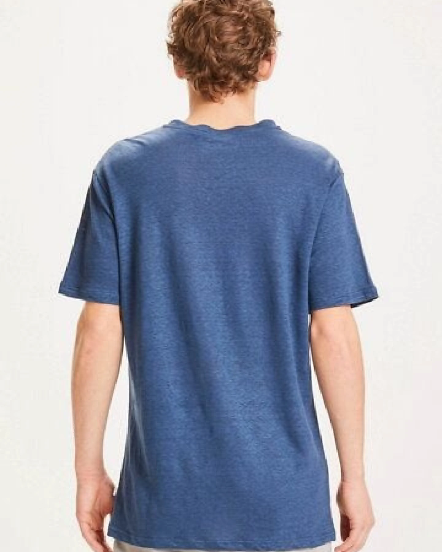 KnowledgeCotton Apparel Herren T-Shirt ALDER Linen Tee - GOTS/Vegan – Ansicht 3