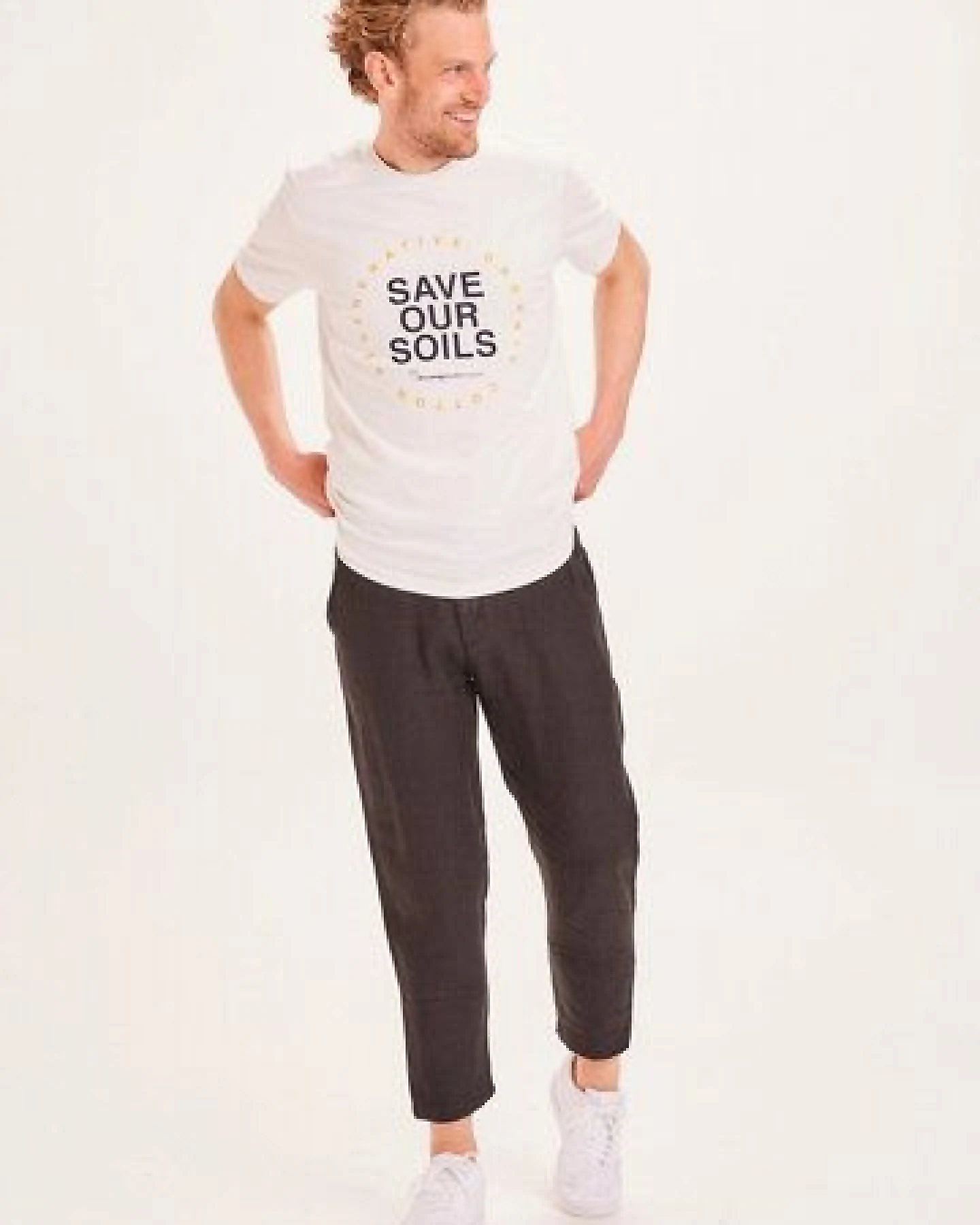 Herren Hose "BOB loose linen pants" von KnowledgeCotton Apparel - VEGAN, – Ansicht 2