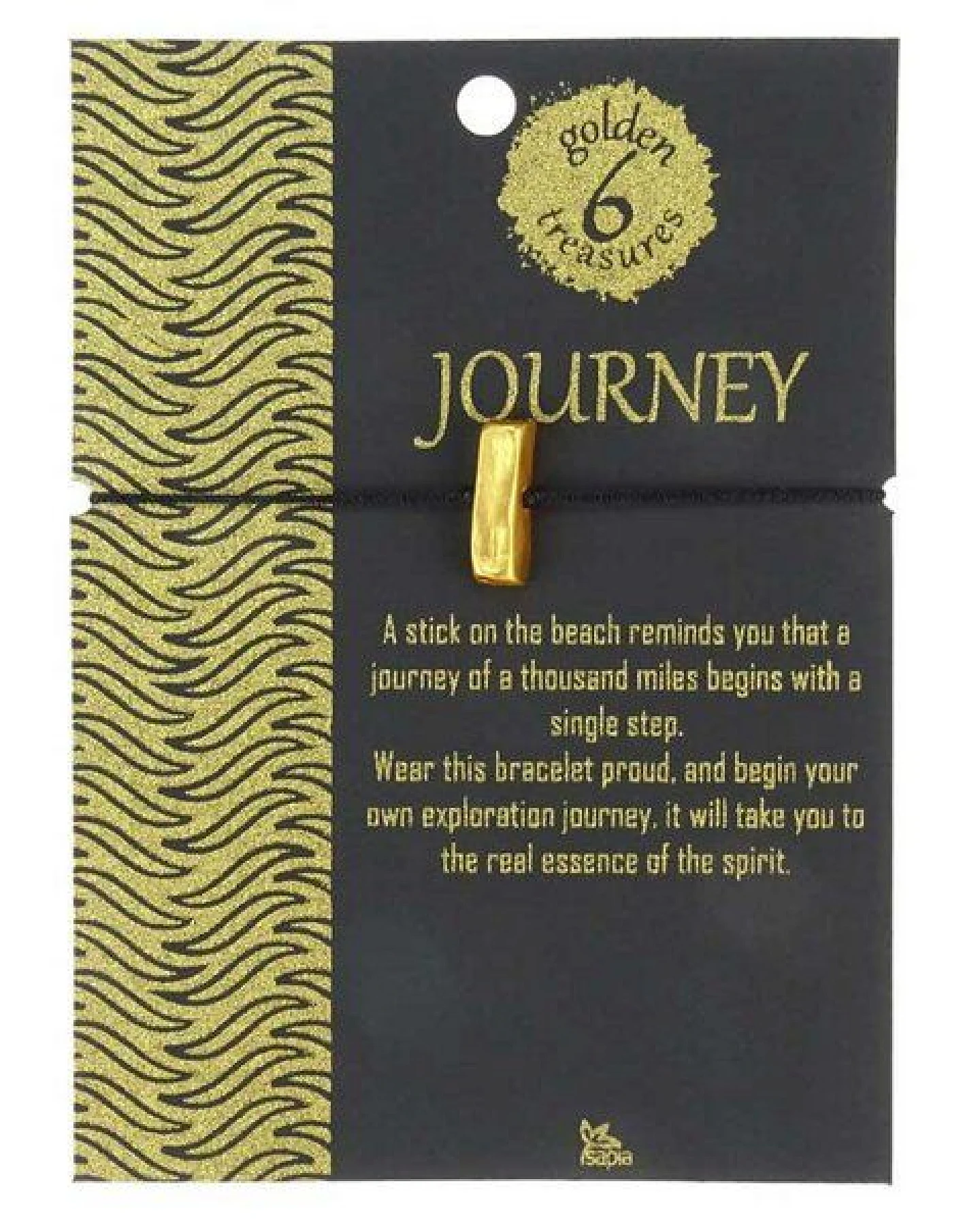 CONTIGO Fairtrade Armband Six golden treasures, 24 Karat vergoldet – Ansicht 2