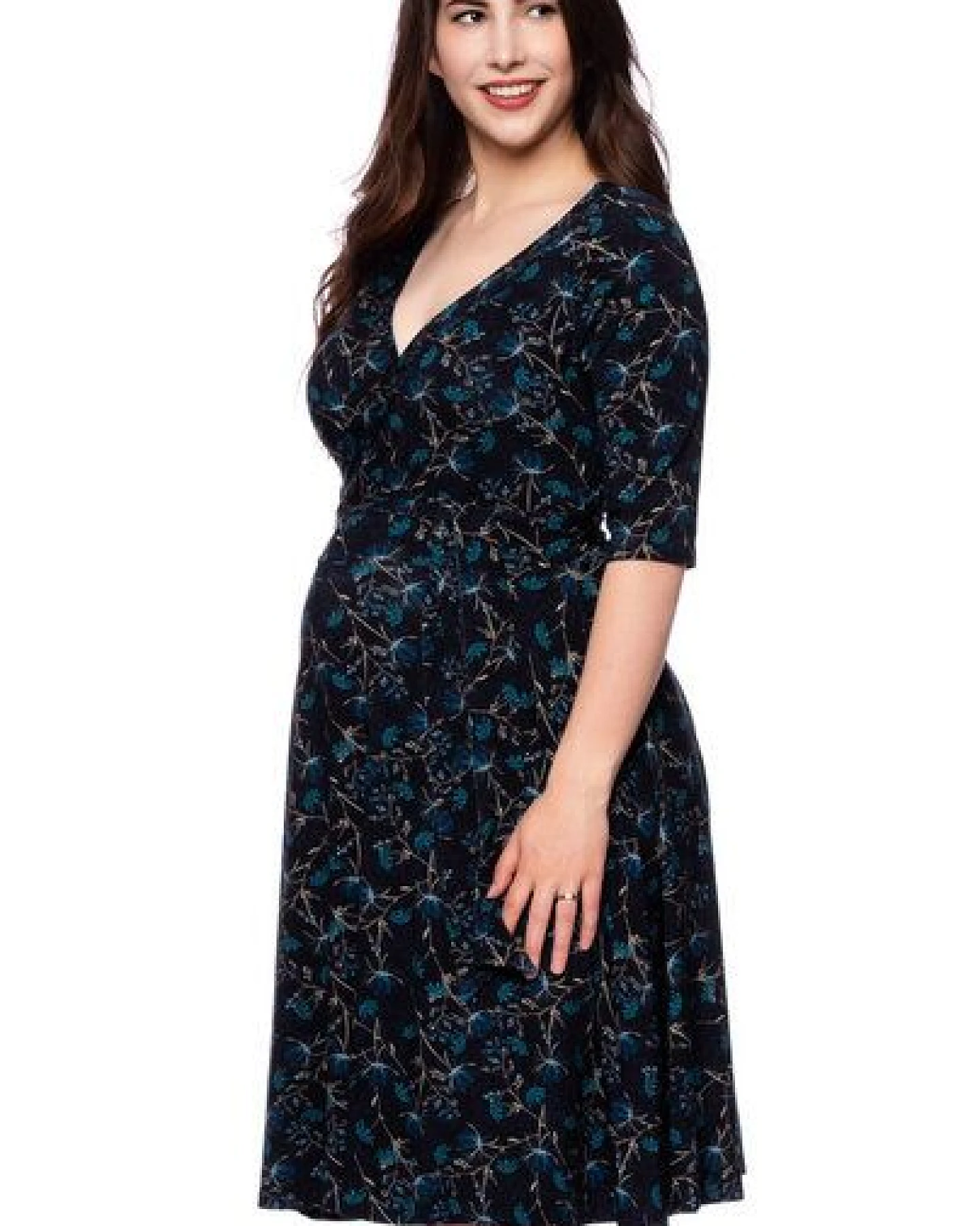 Milchshake AVA wendbares Wickelkleid aus Bambus-Viskose Jersey – Ansicht 2