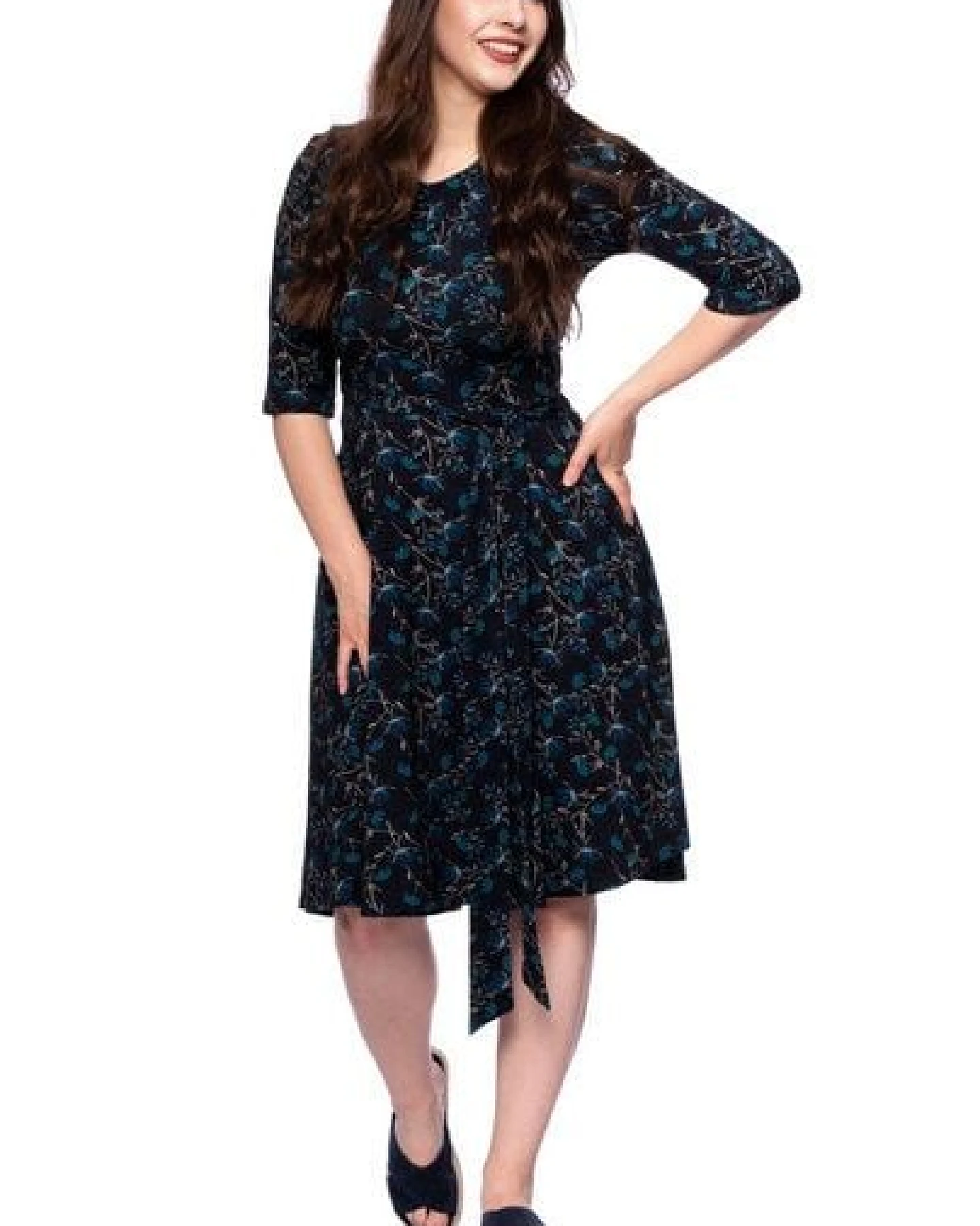 Milchshake AVA wendbares Wickelkleid aus Bambus-Viskose Jersey – Ansicht 4