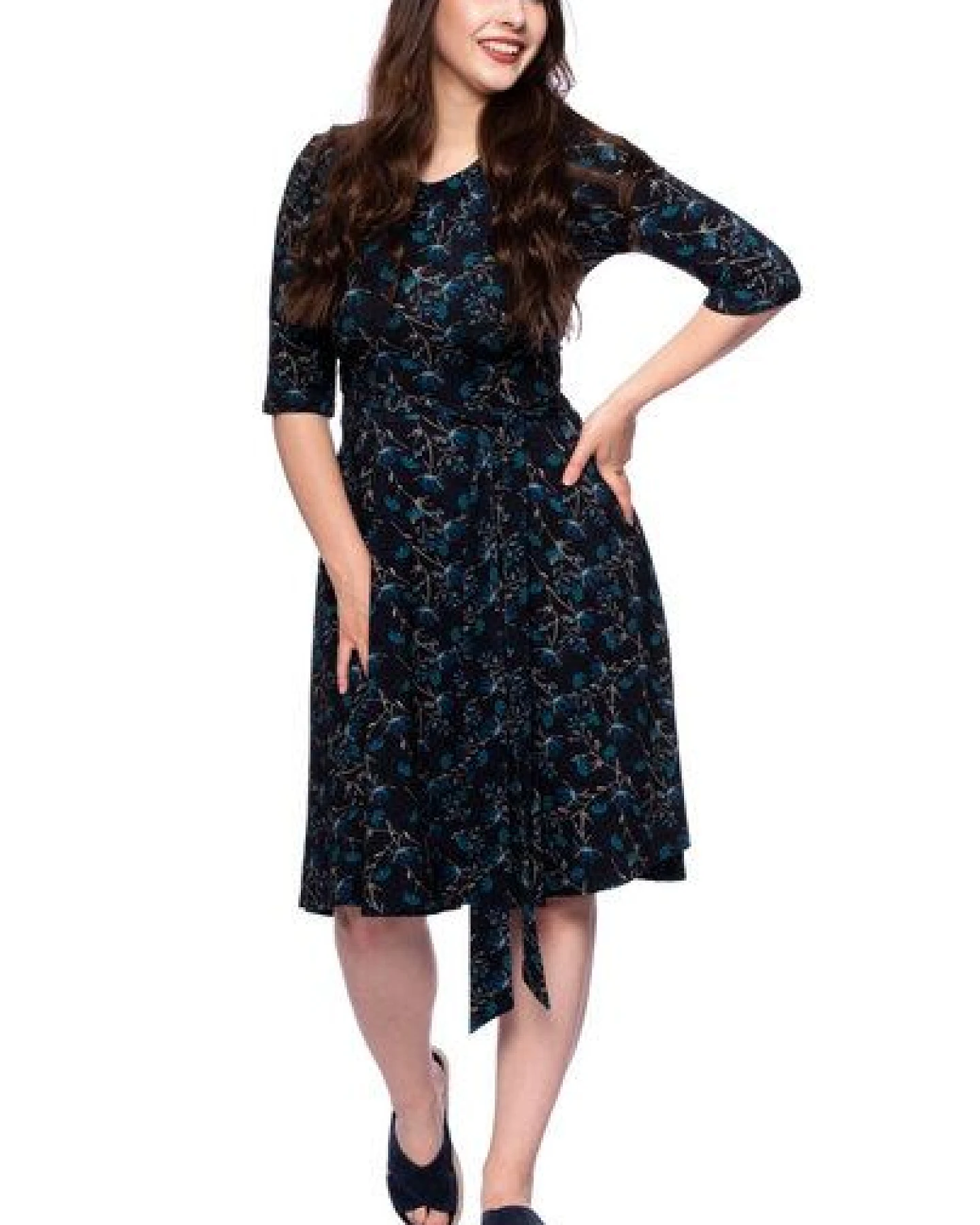 Milchshake AVA wendbares Wickelkleid aus Bambus-Viskose Jersey – Ansicht 4
