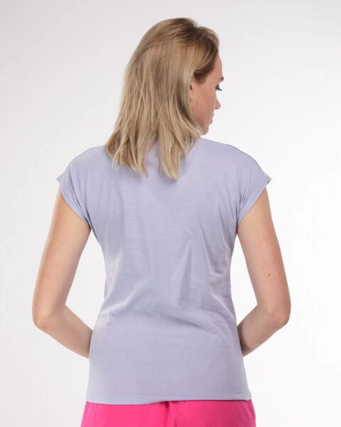 Alma & Lovis Shirt mit Wasserfall-Ausschnitt, aus Bio-Baumwolle – Ansicht 3