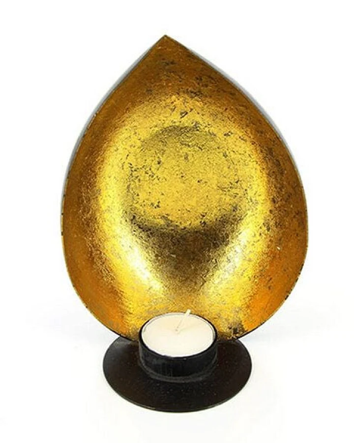 Mitienda Shop Teelichthalter aus Eisenblech Muschel gold