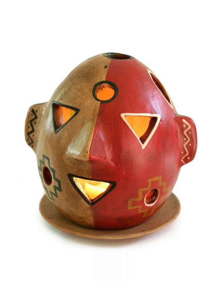 Mitienda Shop Windlicht aus Keramik "Maske"