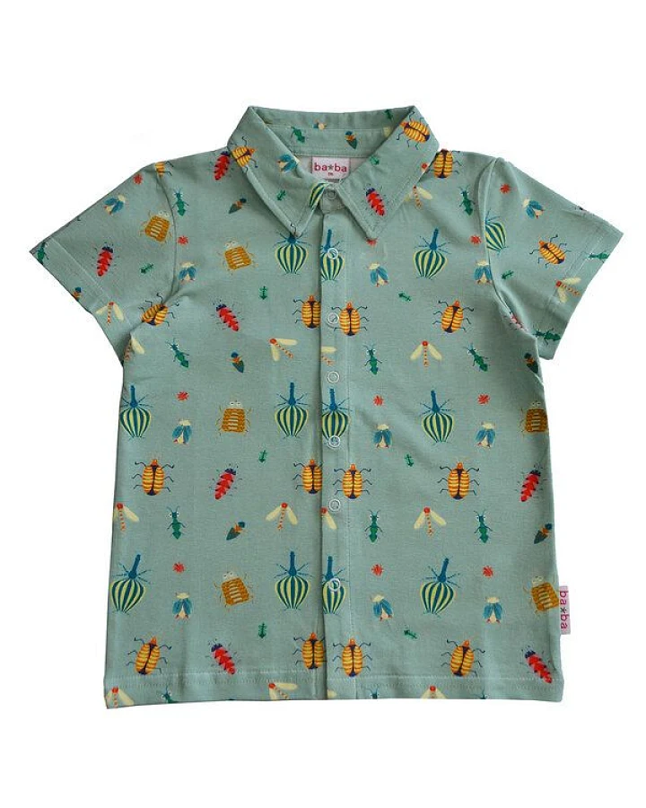 Baba Kidswear Kurzarm Polo-Shirt mit Insektenmotiv
