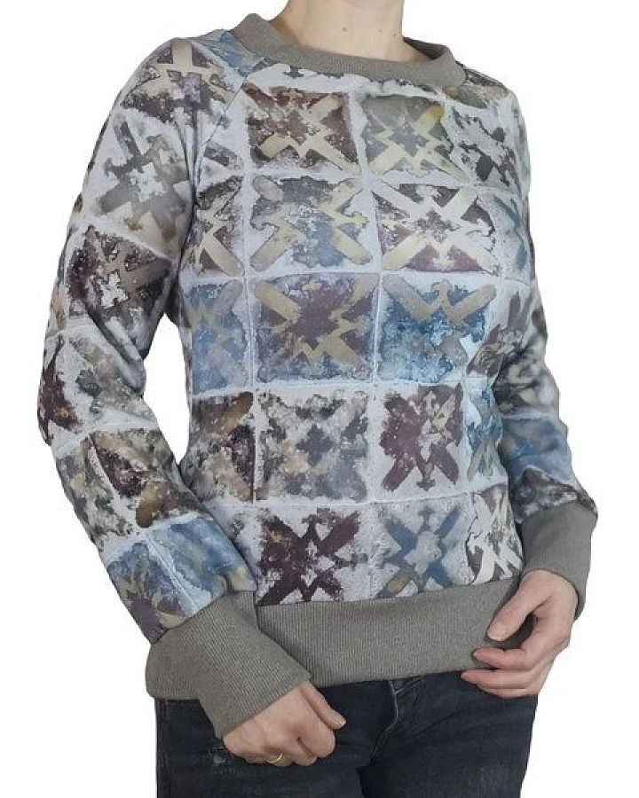 liebewicht KapOn "Hildegard 51" Pullover Sommersweat Print bio mit oder ohne Kapuze