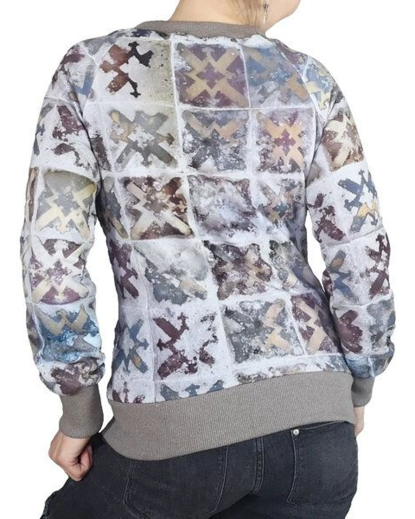 liebewicht KapOn "Hildegard 51" Pullover Sommersweat Print bio mit oder ohne Kapuze – Ansicht 2
