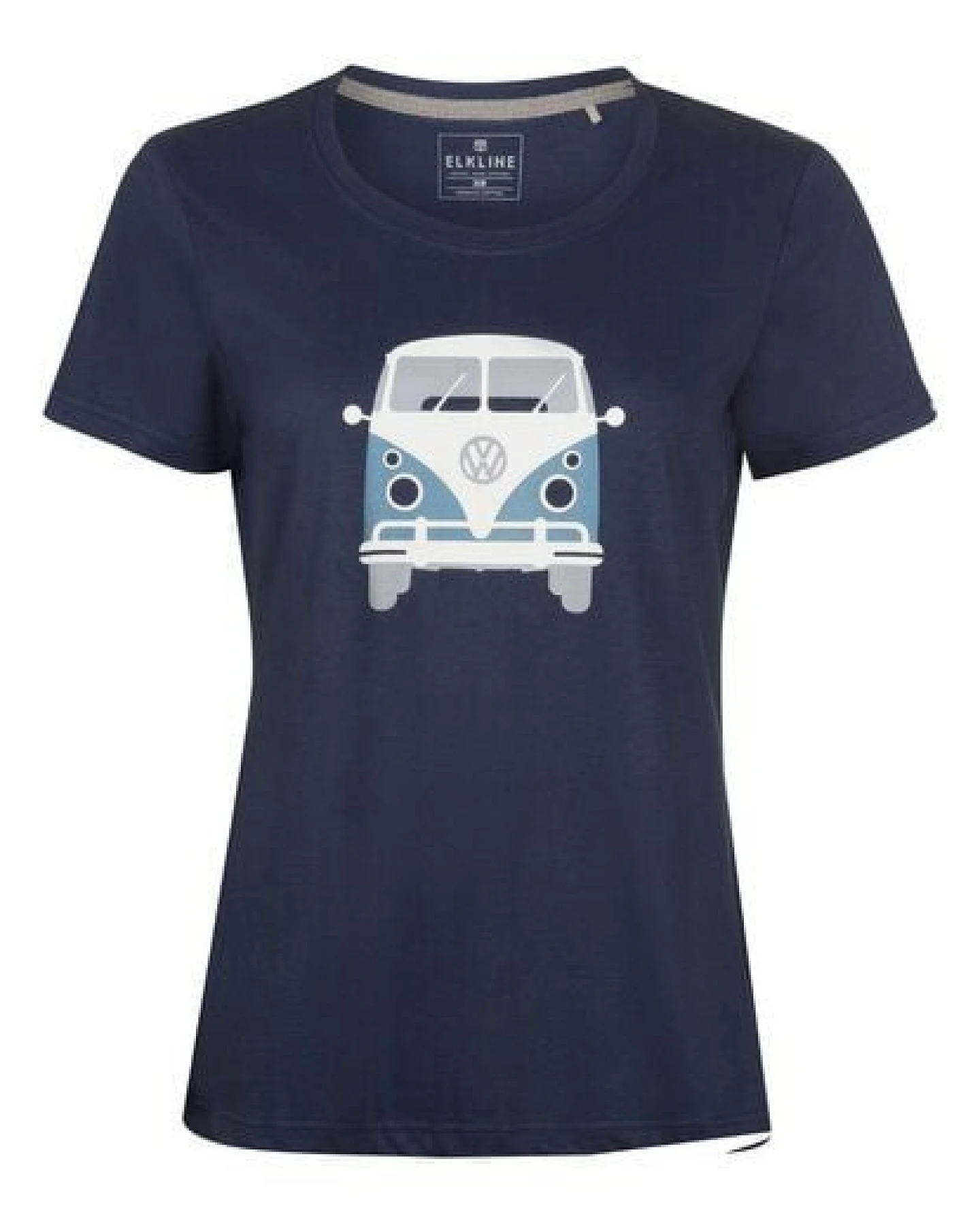 Elkline Damen T-Shirt Kult mit VW T1 Bulliprint auf Brust und Rücken – Ansicht 3