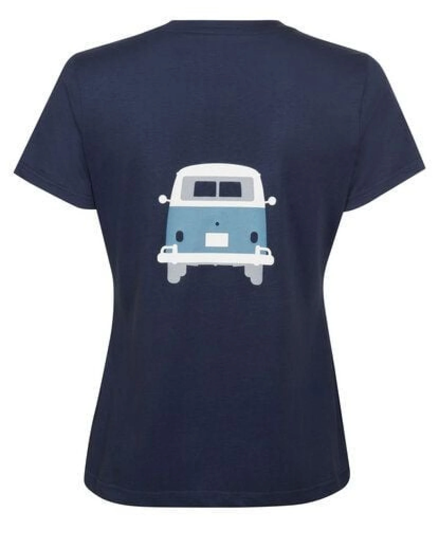 Elkline Damen T-Shirt Kult mit VW T1 Bulliprint auf Brust und Rücken – Ansicht 4