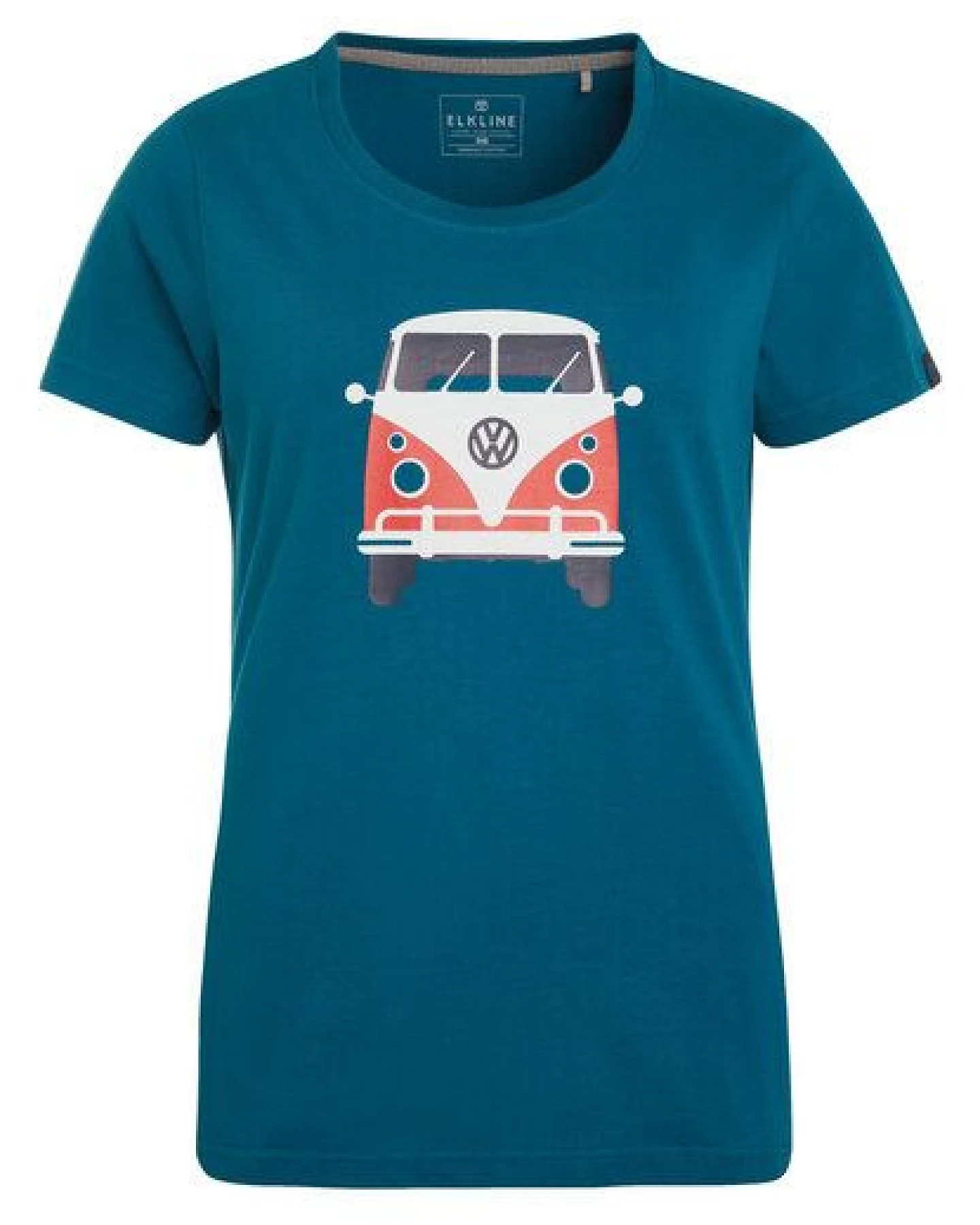 Elkline Damen T-Shirt Kult mit VW T1 Bulliprint auf Brust und Rücken – Ansicht 3