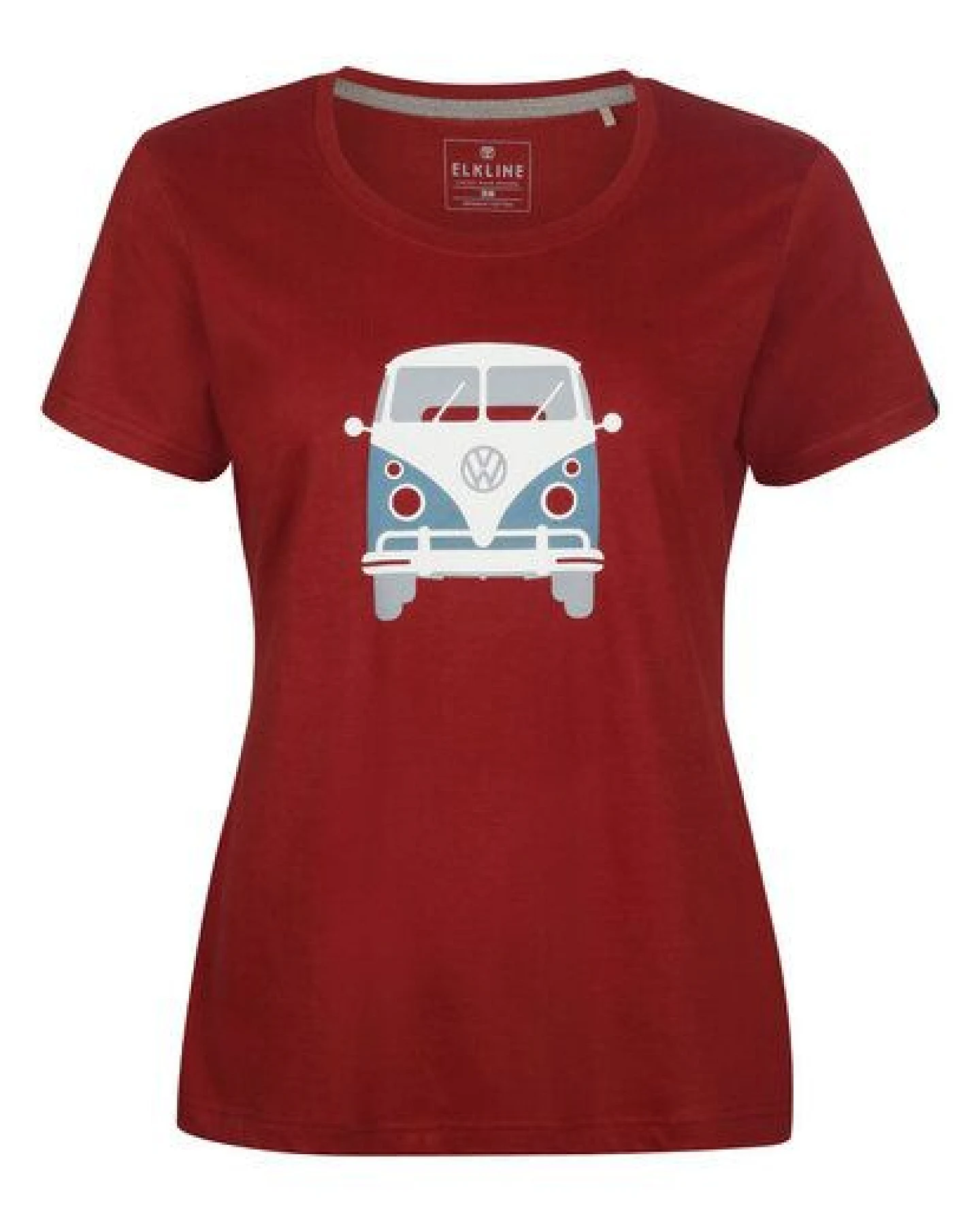 Elkline Damen T-Shirt Kult mit VW T1 Bulliprint auf Brust und Rücken – Ansicht 3