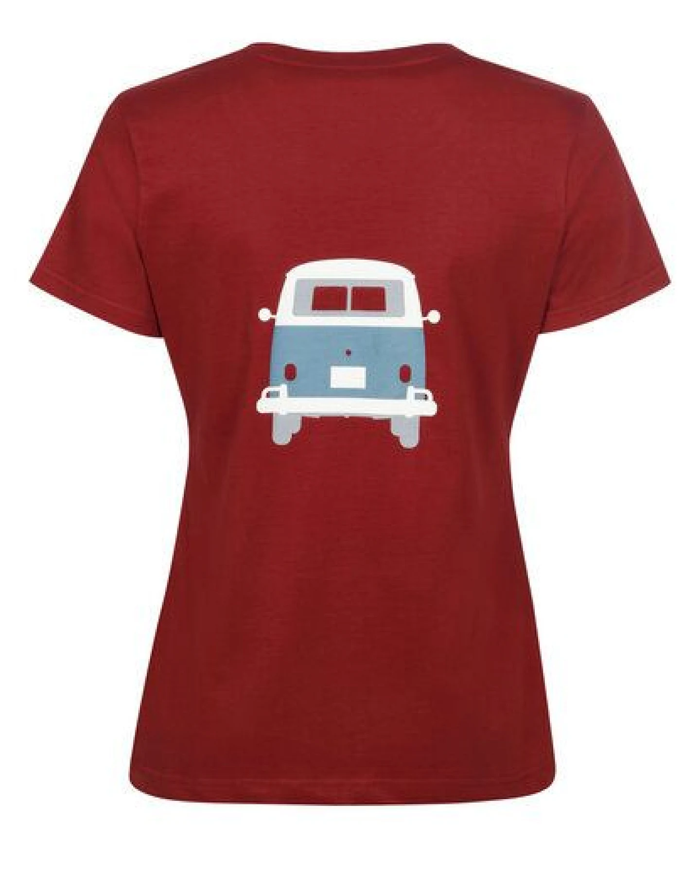 Elkline Damen T-Shirt Kult mit VW T1 Bulliprint auf Brust und Rücken – Ansicht 4