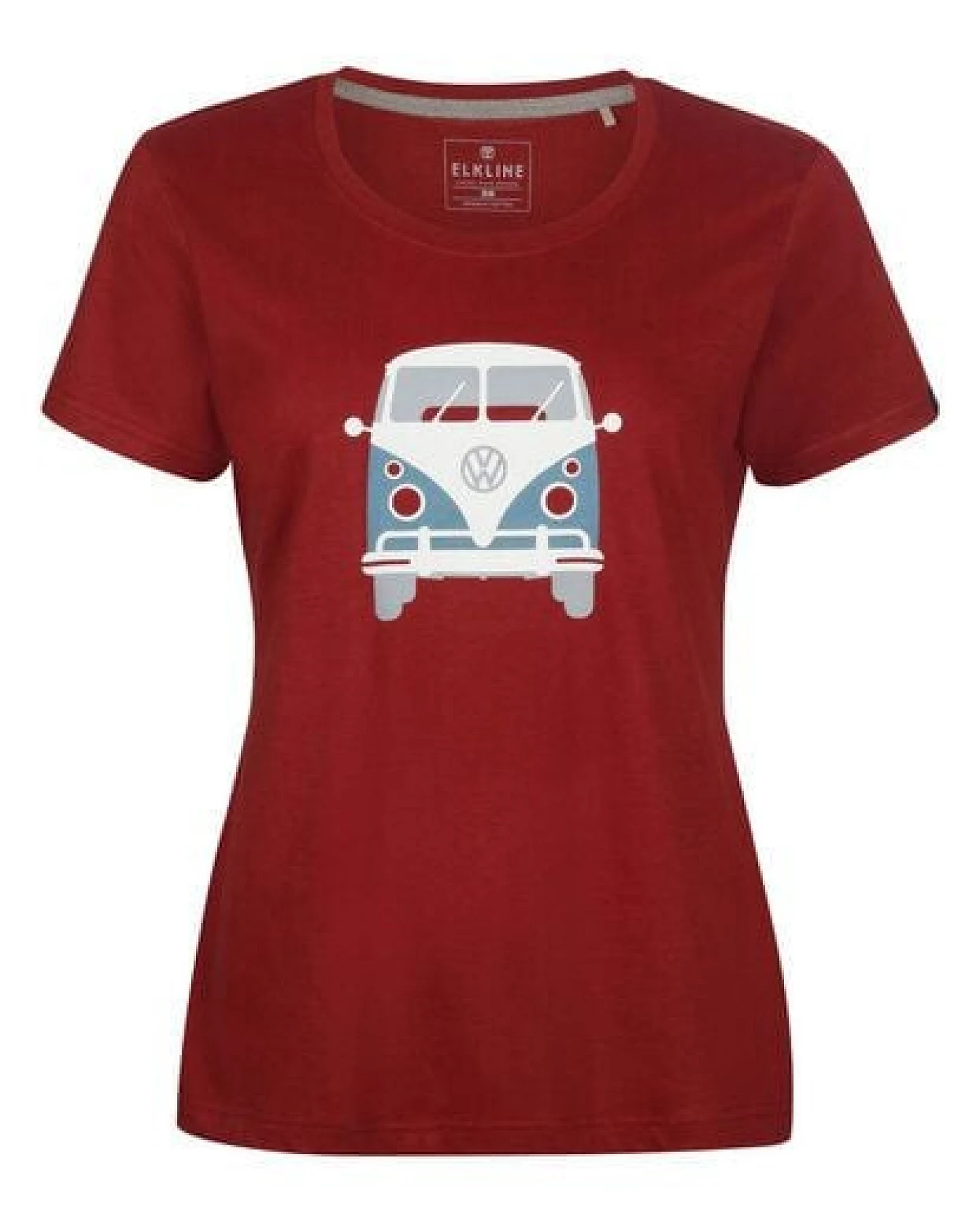 Elkline Damen T-Shirt Kult mit VW T1 Bulliprint auf Brust und Rücken – Ansicht 3