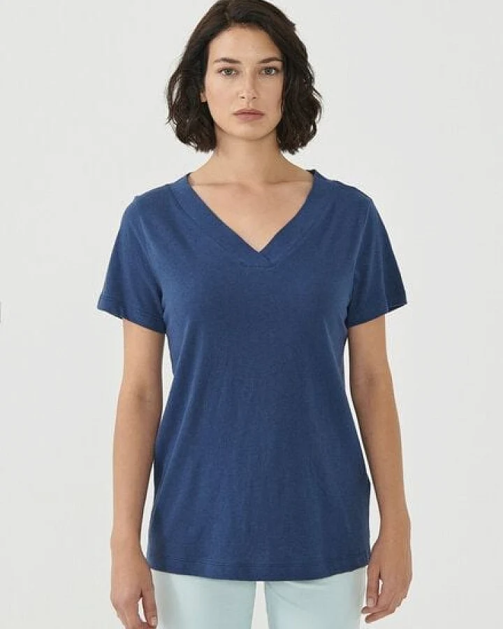 ORGANICATION T-Shirt aus Bio-Baumwolle und Leinen