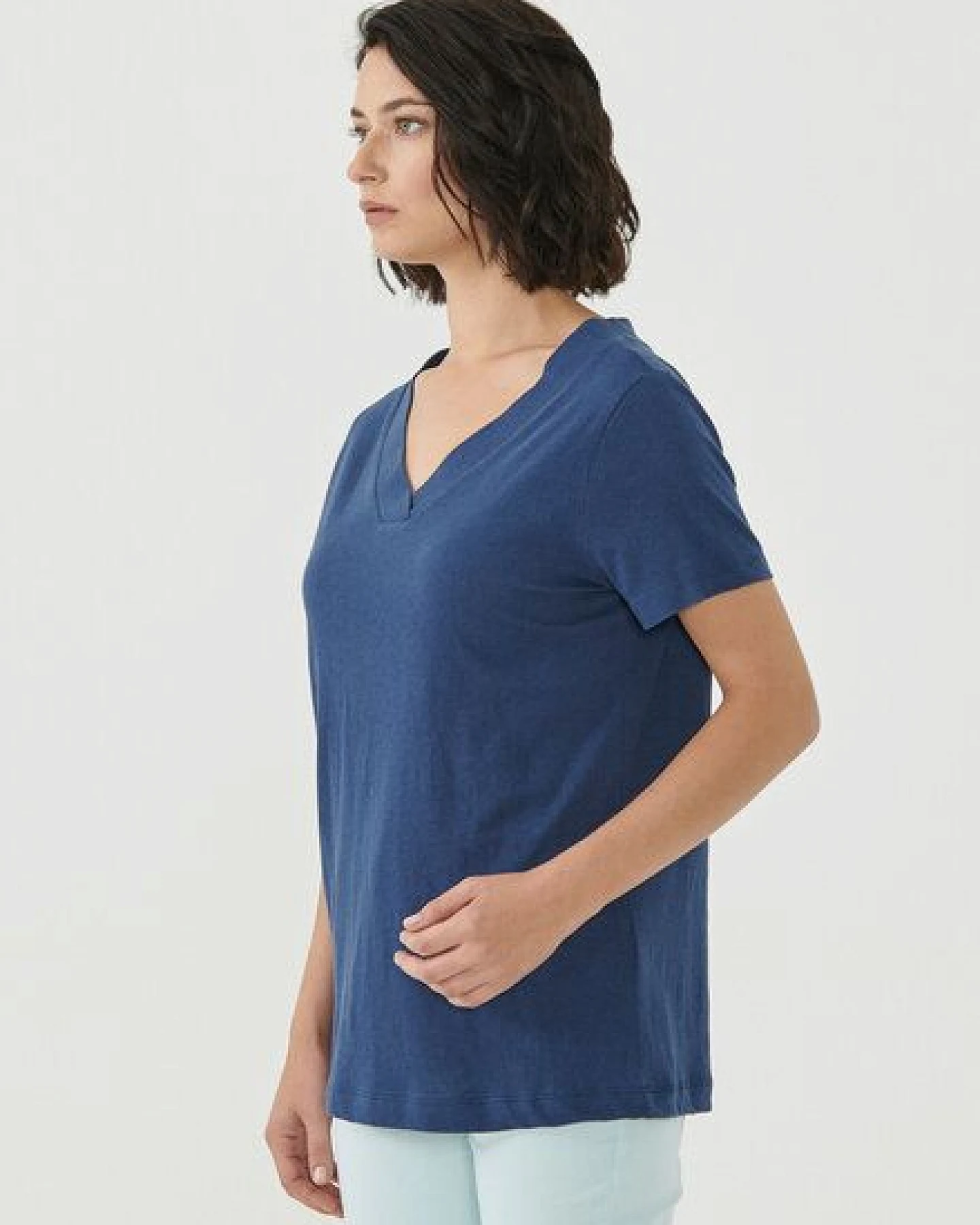 ORGANICATION T-Shirt aus Bio-Baumwolle und Leinen – Ansicht 3