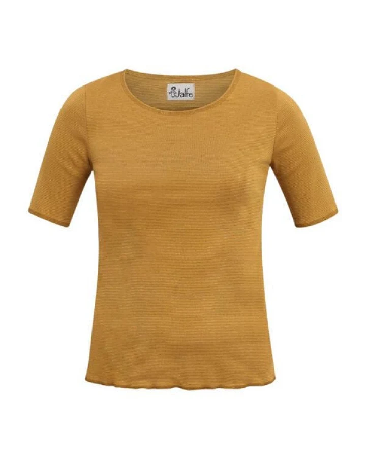 Jalfe Kurzarmshirt Baumwolle geringelt